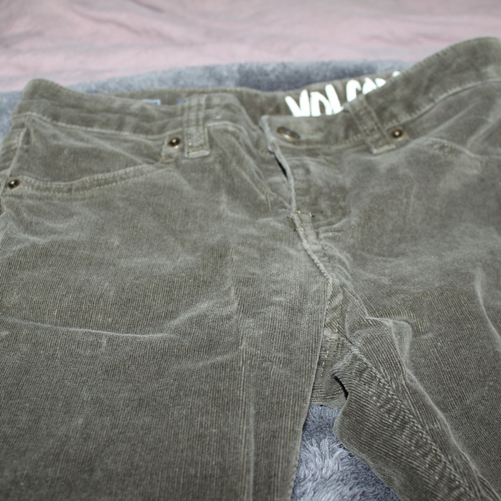 Volcom Green Corduroy Pants